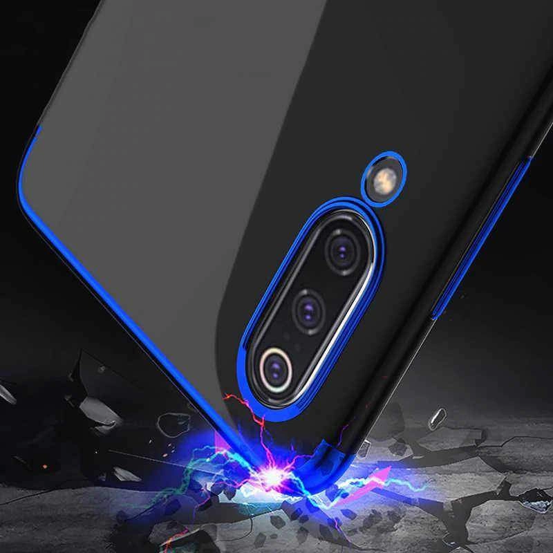 Xiaomi Mi 9 Lite Kılf Zore Dört Köşeli Lazer Silikon Kapak