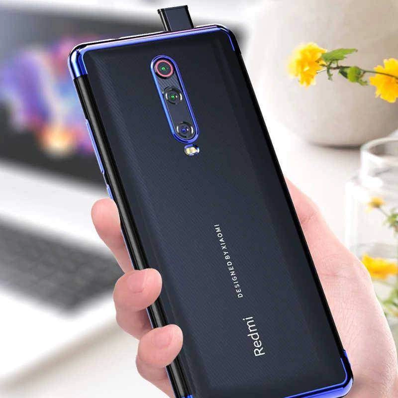 Xiaomi Mi 9T Kılıf Zore Dört Köşeli Lazer Silikon Kapak