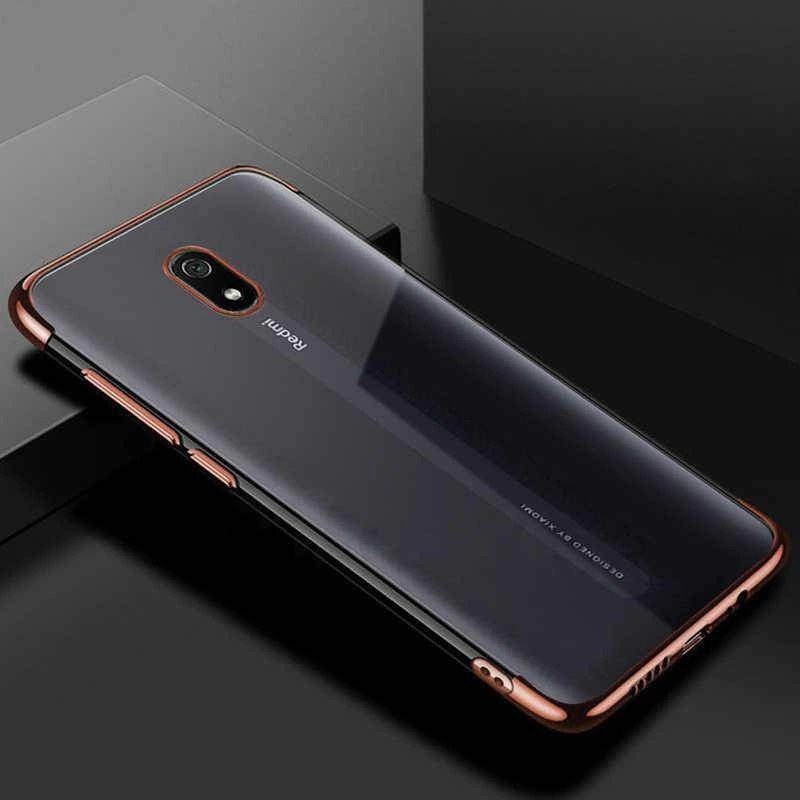 Xiaomi Redmi 8A Kılıf Zore Dört Köşeli Lazer Silikon Kapak