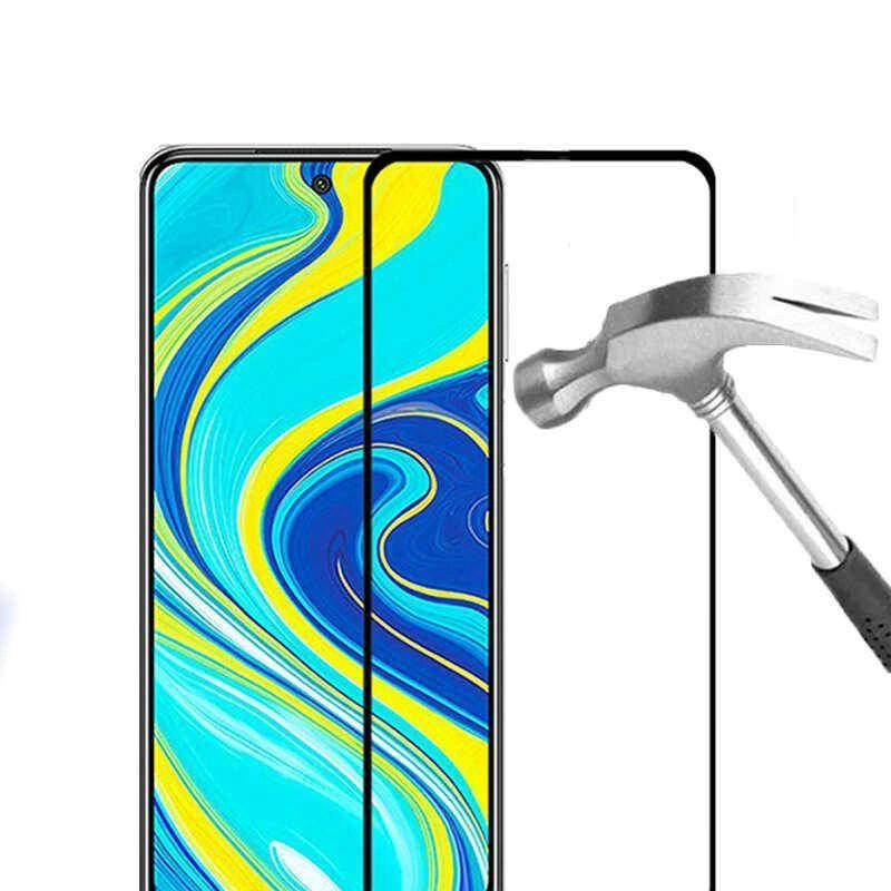 More TR Xiaomi Redmi Note 9S Zore Kenarları Kırılmaya Dayanıklı Cam Ekran Koruyucu