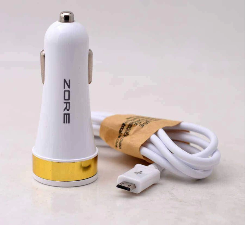 Zore 3 Usb li 2 in 1 Micro Araç Şarj Seti 3000 Mah