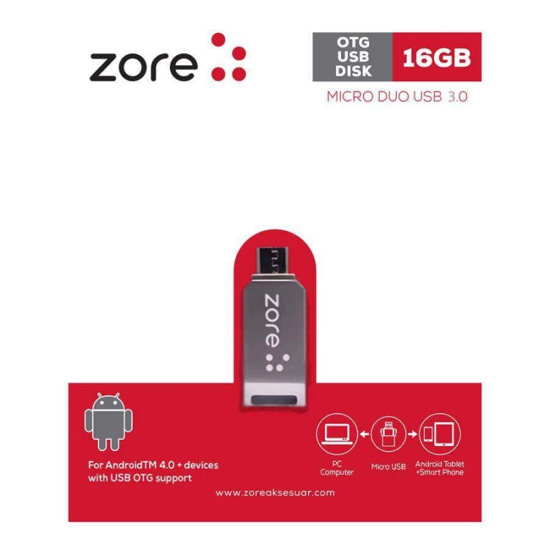 More TR Zore 3.0 Micro Metal OTG 16 GB