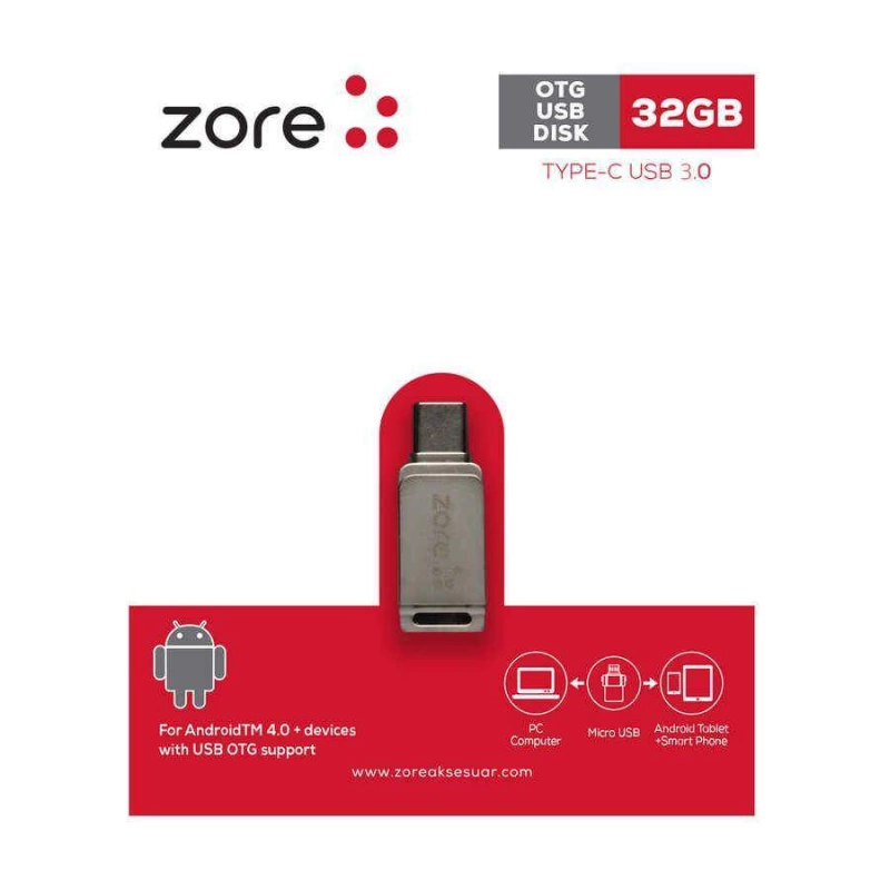 More TR Zore 3.0 Type-C Metal OTG 32 GB