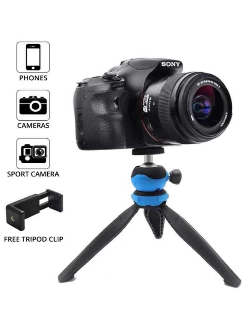 Jmary MT-20 Tripod 360 Derece Oynar Başlıklı Çok Yönlü Kısa Telefon Sabitleyici 16 cm