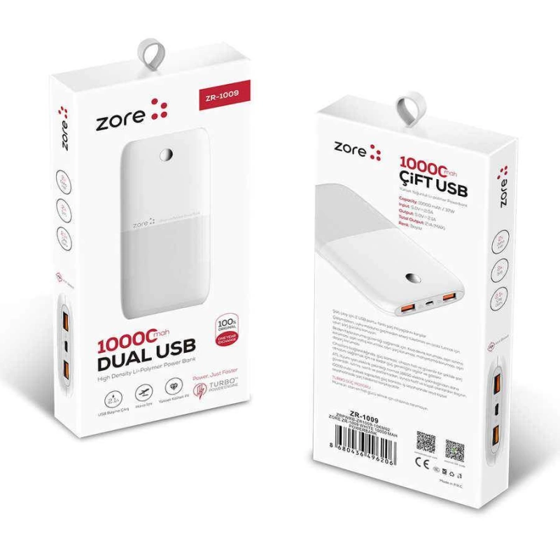 Zore ZR-1009 10000 Mah Powerbank