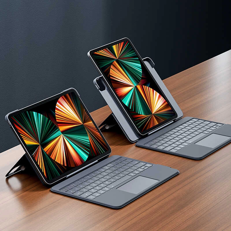 More TR Apple iPad Pro 12.9 2022 M2 Benks KB02 Kablosuz Klavyeli Kılıf