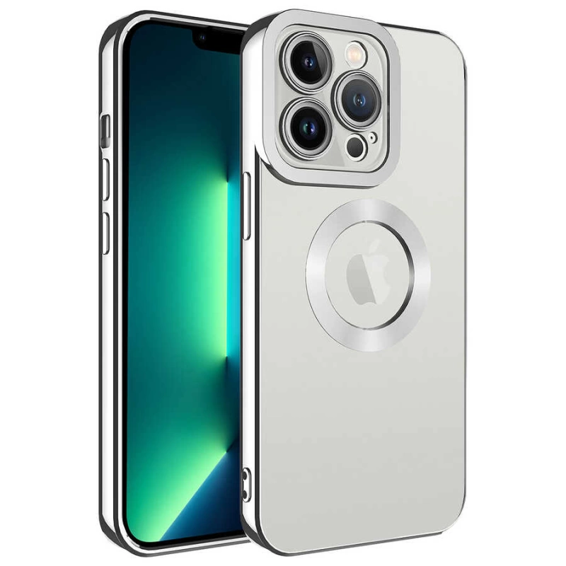 More TR Apple iPhone 11 Pro Max Kılıf Kamera Korumalı Logo Gösteren Zore Omega Kapak