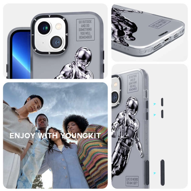 More TR Apple iPhone 13 Kılıf YoungKit Klasik Serisi Kapak