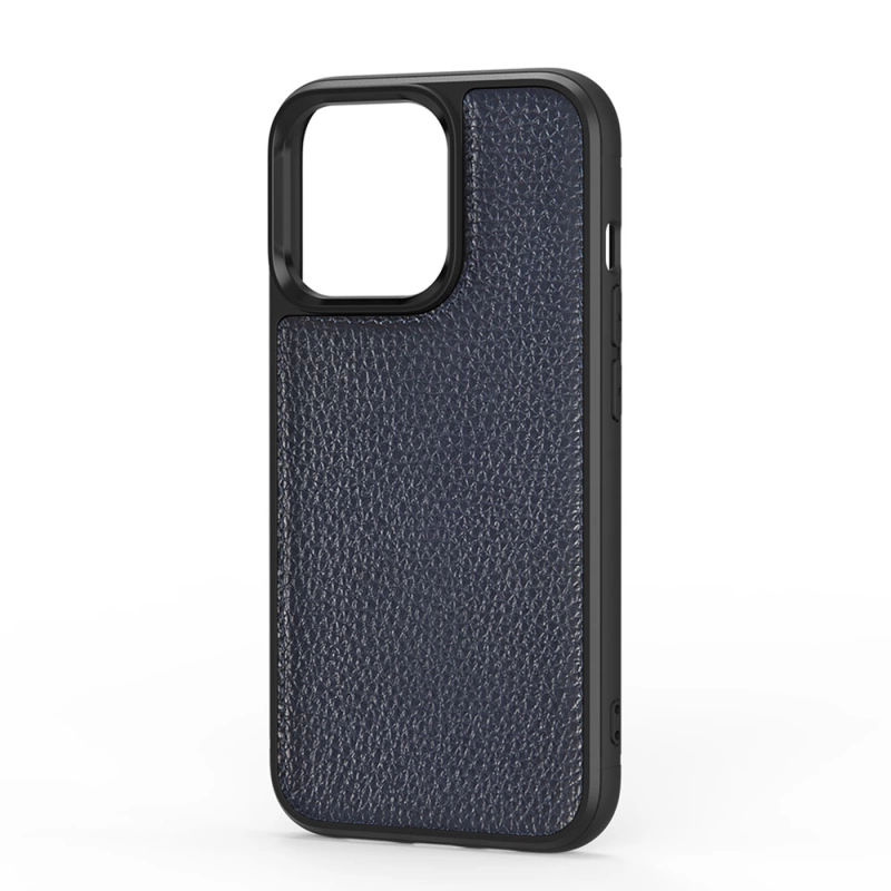 More TR Apple iPhone 13 Pro Kılıf Wiwu Genuine Leather Plastic Calfskin Orjinal Deri Kapak