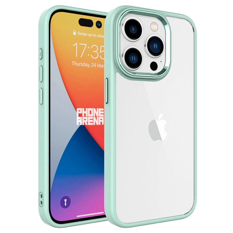 More TR Apple iPhone 15 Pro Kılıf Zore Krom Kapak