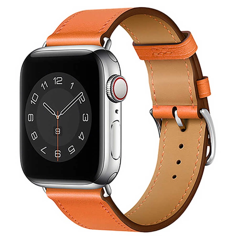 More TR Apple Watch Ultra 49mm Kordon Wiwu Attleage Watchband Hakiki Deri Strap Kayış