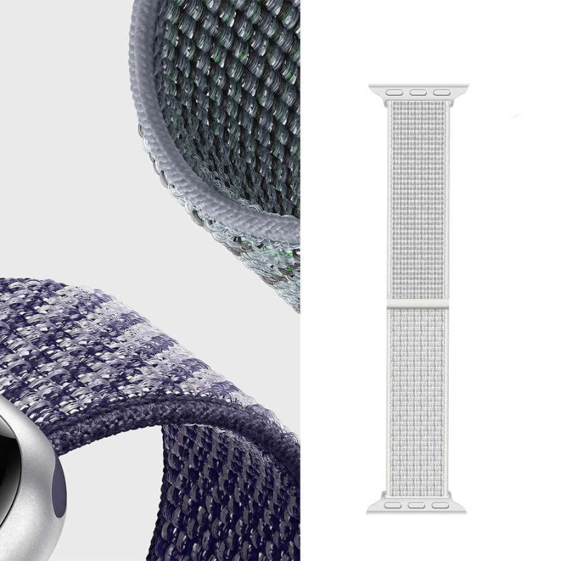 More TR Apple Watch Ultra 49mm Kordon Wiwu Sport Loop Hasır Strap Kayış