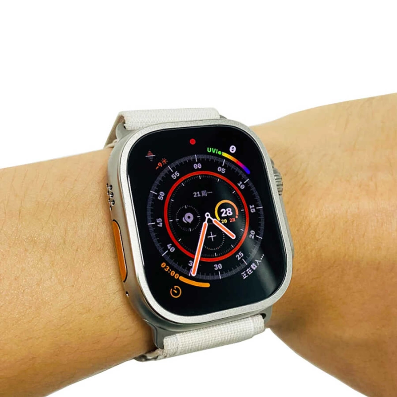 More TR Apple Watch Ultra 49mm Zore Metal Kasa Koruyucu Saat Çerçevesi