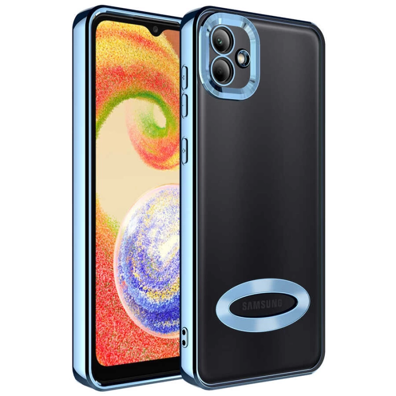 More TR Galaxy A03 Kılıf Kamera Korumalı Logo Gösteren Zore Omega Kapak