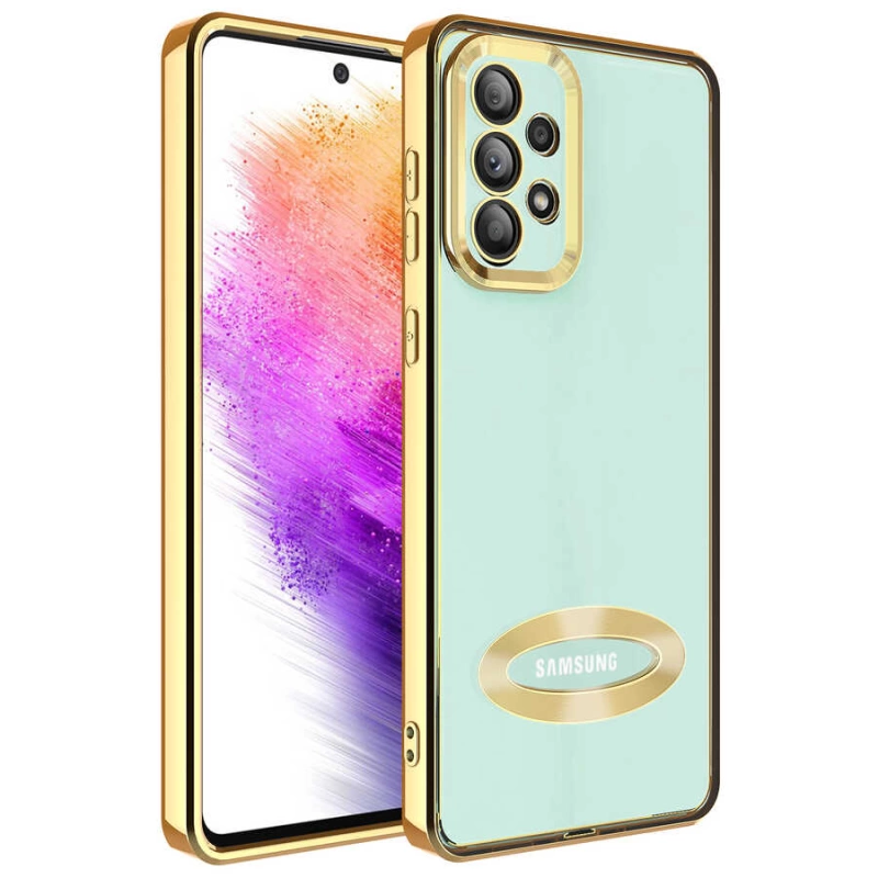 More TR Galaxy A33 5G Kılıf Kamera Korumalı Logo Gösteren Zore Omega Kapak