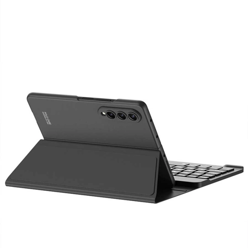 More TR Galaxy Z Fold 3 Kılıf Standlı Bluetooth Klavyeli Zore Kıpta Keyboard Set Kılıf