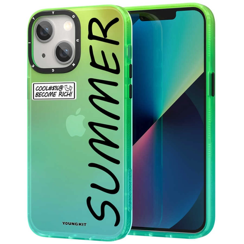 More TR Apple iPhone 13 Kılıf YoungKit Summer Serisi Kapak