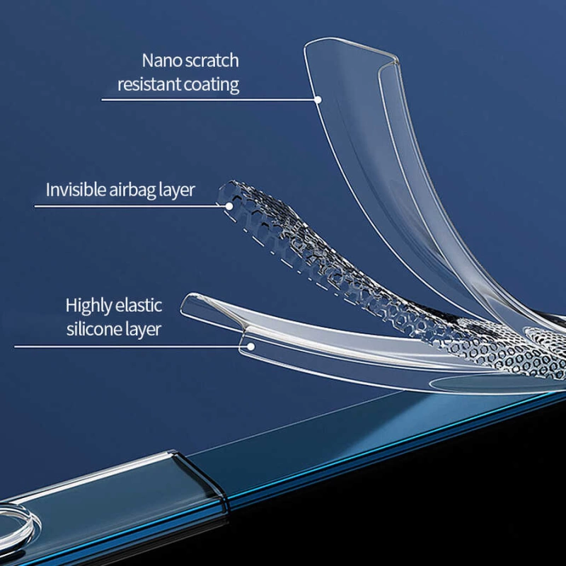 More TR Apple iPhone 13 Pro Wiwu Magsafe Şarj Özellikli Lens Korumalı Şeffaf Silikon Kapak