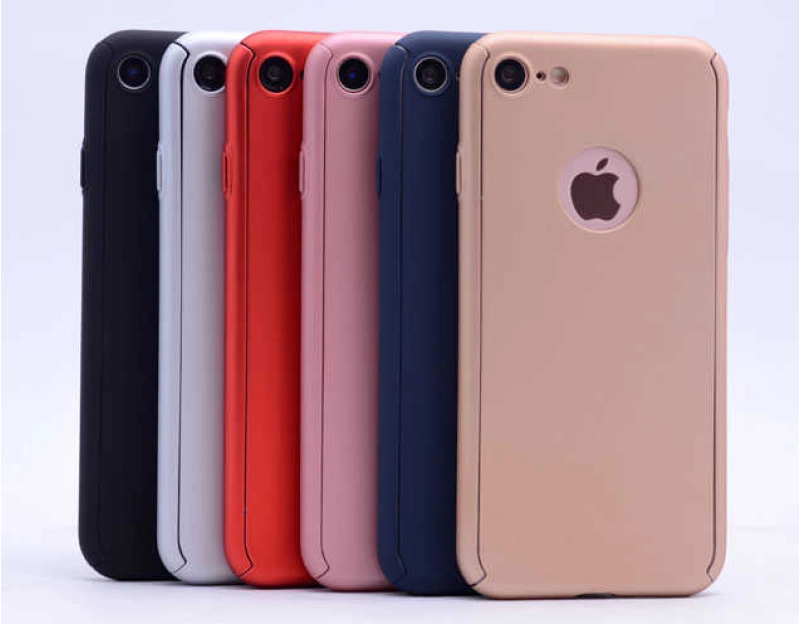 Apple iPhone 7 Plus Kılıf Zore 360 3 Parçalı Rubber Kapak