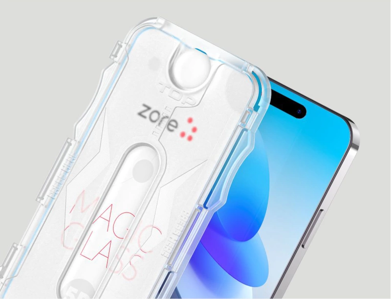 More TR Apple iPhone X Zore Kolay Uygulama Aparatlı 5D Magic Glass Cam Ekran Koruyucu