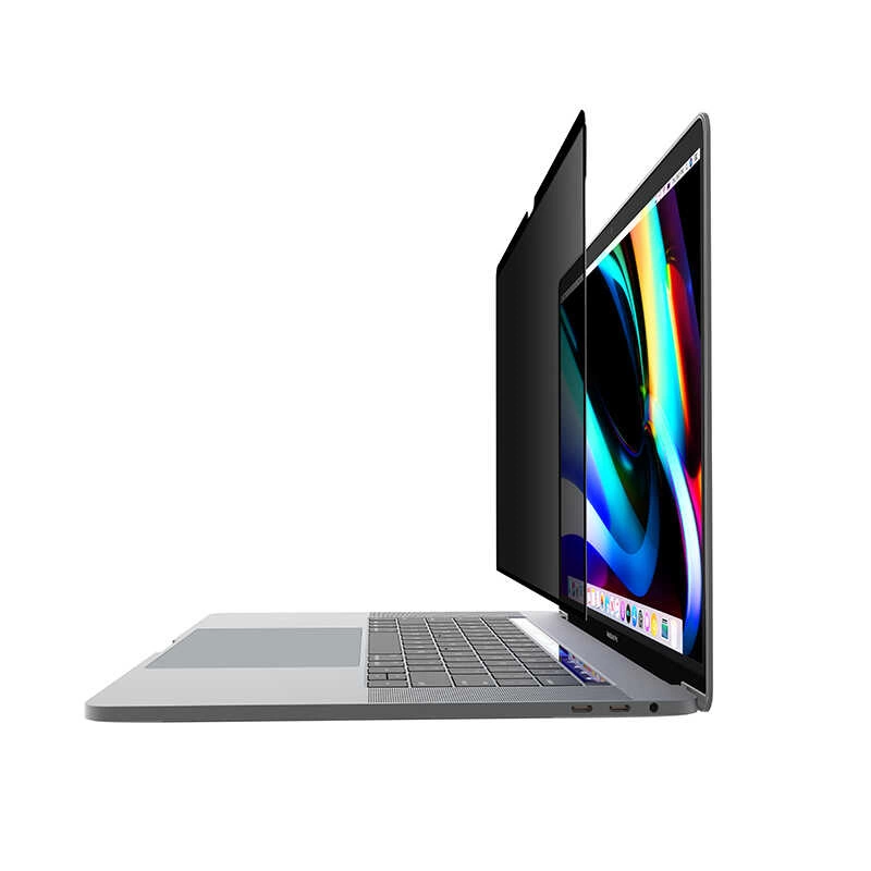 More TR Apple Macbook Pro 16.2 2023 A2780 Wiwu iPrivacy Magnetik Hayalet Ekran Koruyucu