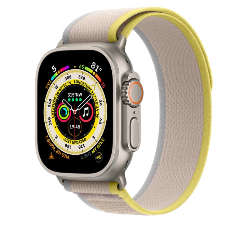 More TR Apple Watch 38mm Wiwu Trail Loop Naylon Örgü İşlemeli Hasır Kordon Strap Kayış