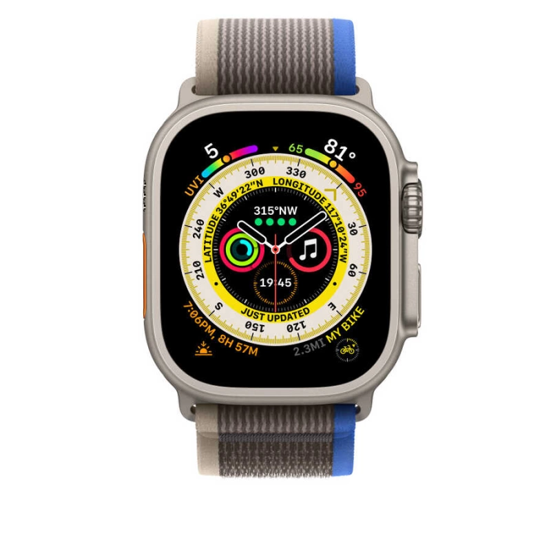 More TR Apple Watch 40mm Wiwu Trail Loop Naylon Örgü İşlemeli Hasır Kordon Strap Kayış