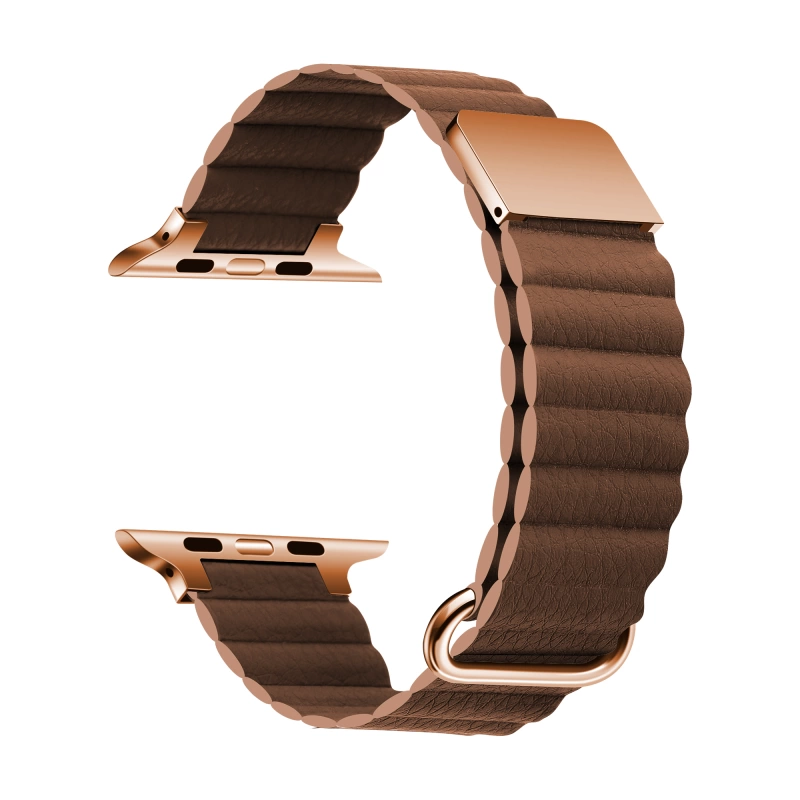 More TR ​​​Apple Watch 7 45mm KRD-78 PU Deri Kordon Strap Kayış