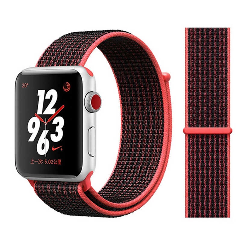 More TR Apple Watch Ultra 49mm Kordon Zore KRD-03 Hasır Strap Kayış