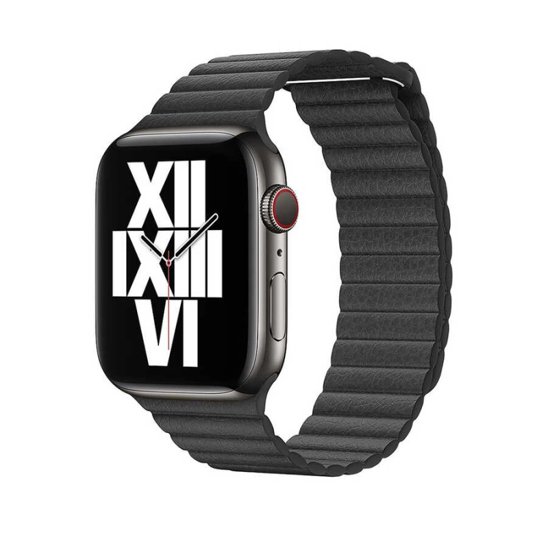 More TR Apple Watch Ultra 49mm Kordon KRD-09 Deri Lop Strap Kayış