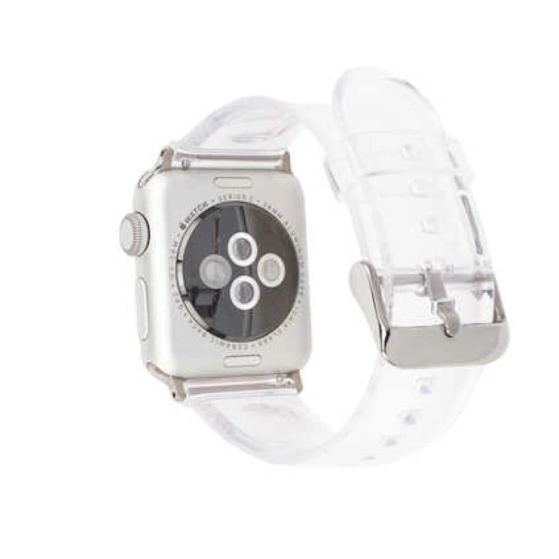 More TR ​​​Apple Watch Ultra 49mm Kordon KRD-13 Şeffaf Silikon Strap Kayış