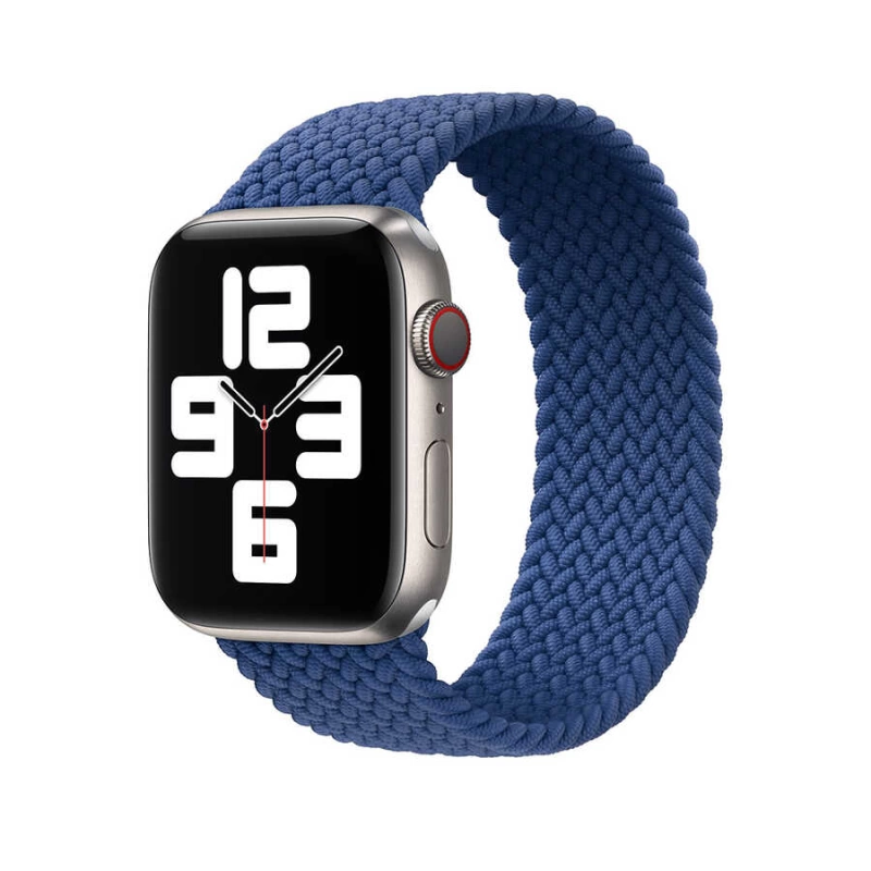 More TR Apple Watch Ultra 49mm Kordon Wiwu Braided Solo Loop Medium Strap Kayış