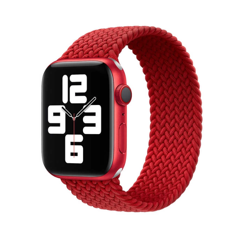 More TR Apple Watch Ultra 49mm Kordon Wiwu Braided Solo Loop Medium Strap Kayış