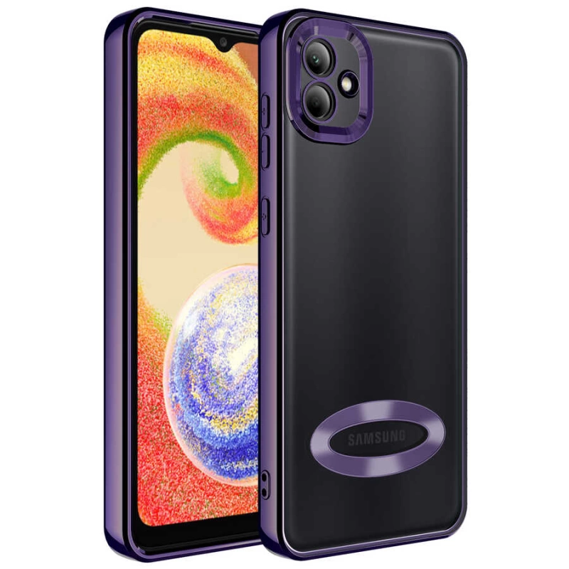 More TR Galaxy A03 Kılıf Kamera Korumalı Logo Gösteren Zore Omega Kapak