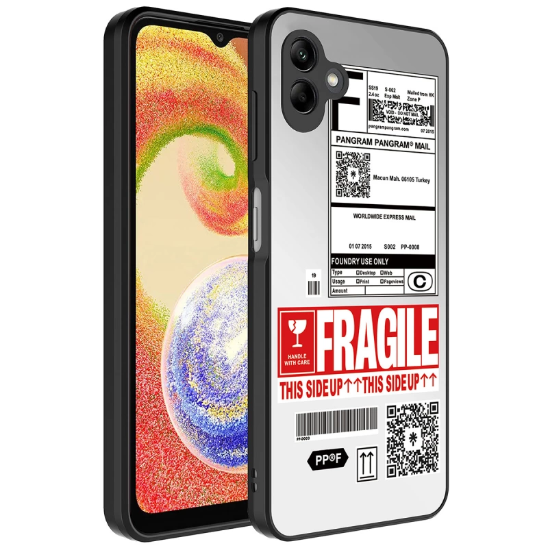 More TR Galaxy A04 Kılıf Aynalı Desenli Kamera Korumalı Parlak Zore Mirror Kapak