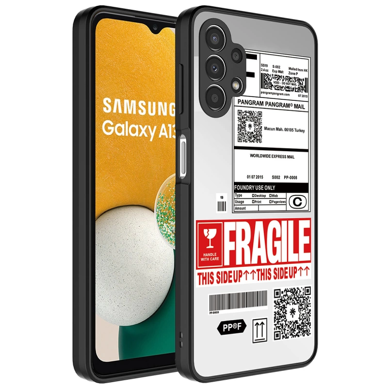 More TR Galaxy A13 4G Kılıf Aynalı Desenli Kamera Korumalı Parlak Zore Mirror Kapak