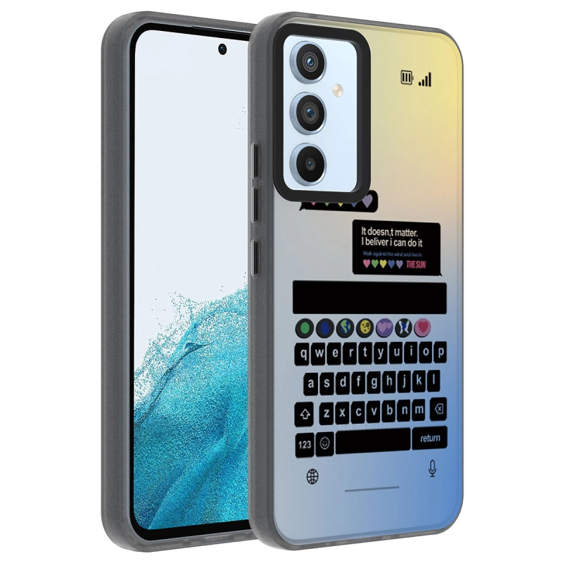 More TR Galaxy A14 Kılıf Desenli Zore Dragon Sert Kapak