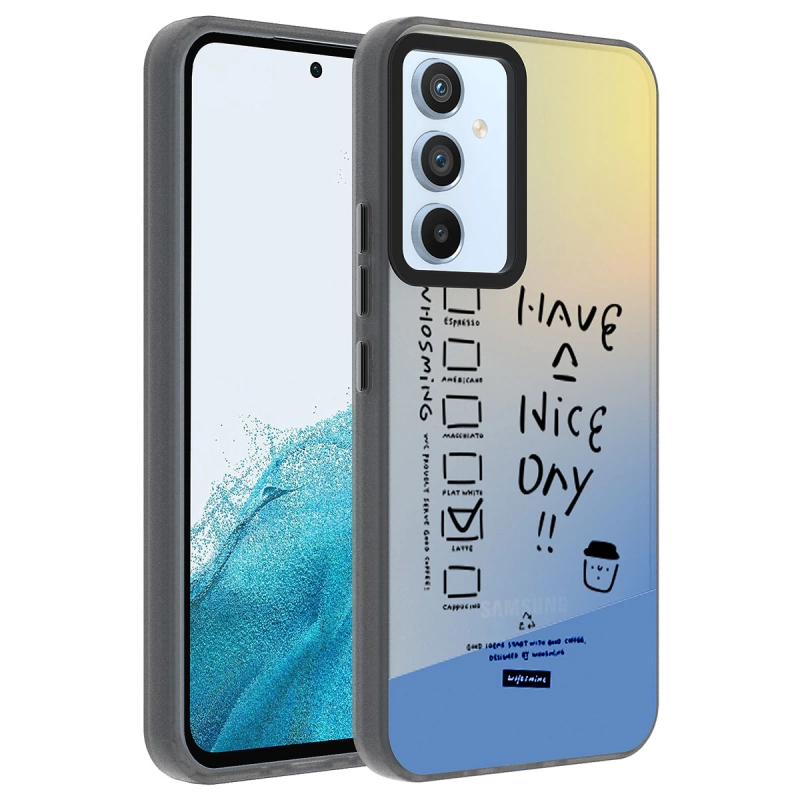 More TR Galaxy A14 Kılıf Desenli Zore Dragon Sert Kapak