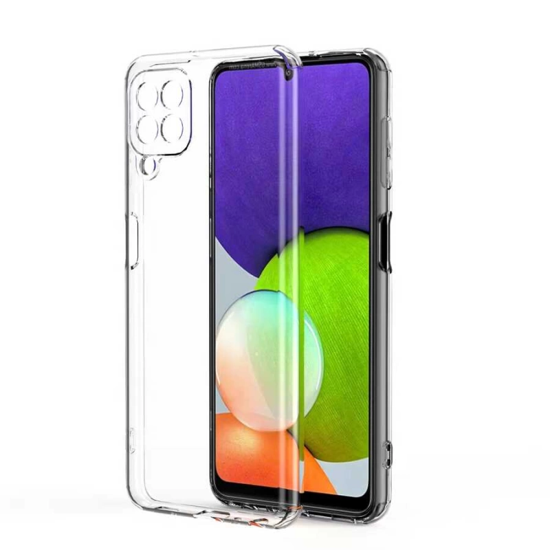 More TR Galaxy A22 4G Kılıf Zore Kamera Korumalı Süper Silikon Kapak