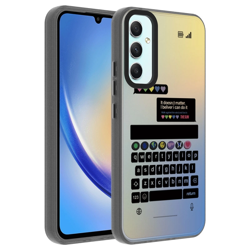 More TR Galaxy A24 Kılıf Desenli Zore Dragon Sert Kapak