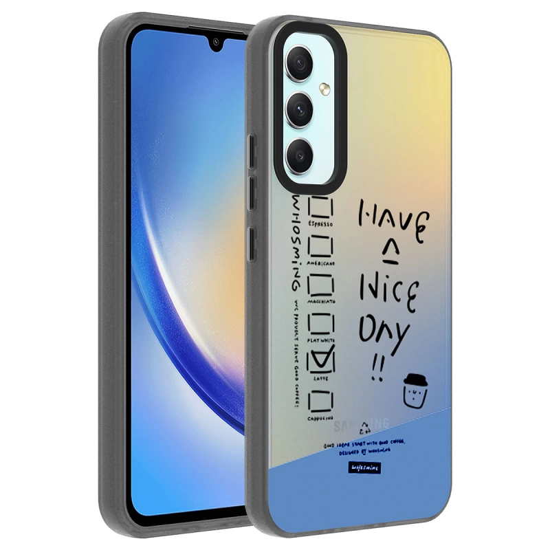 More TR Galaxy A24 Kılıf Desenli Zore Dragon Sert Kapak