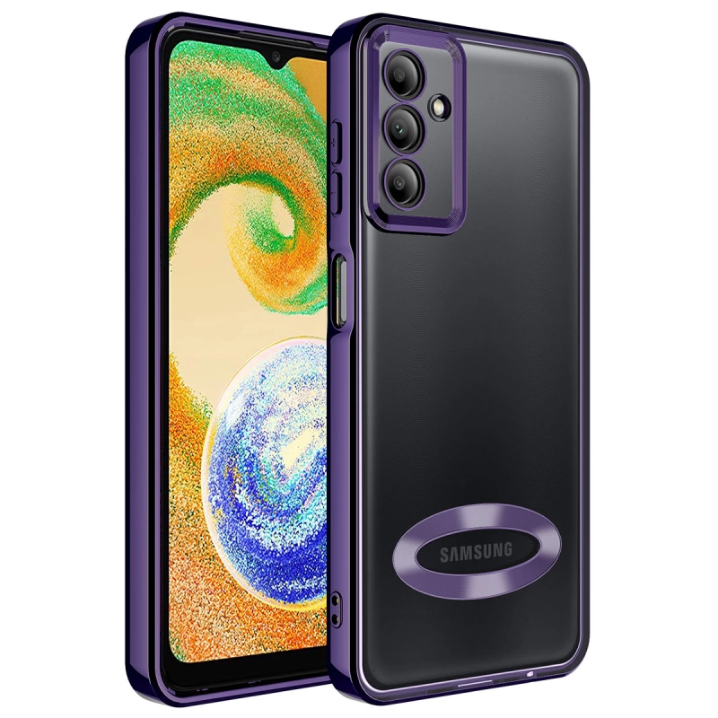 More TR Galaxy A24 Kılıf Kamera Korumalı Logo Gösteren Zore Omega Kapak