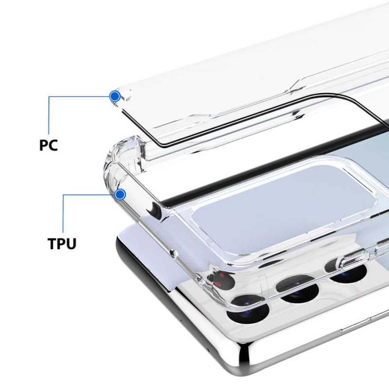 More TR Galaxy S21 Ultra Kılıf Araree Flexield Pen Kapak