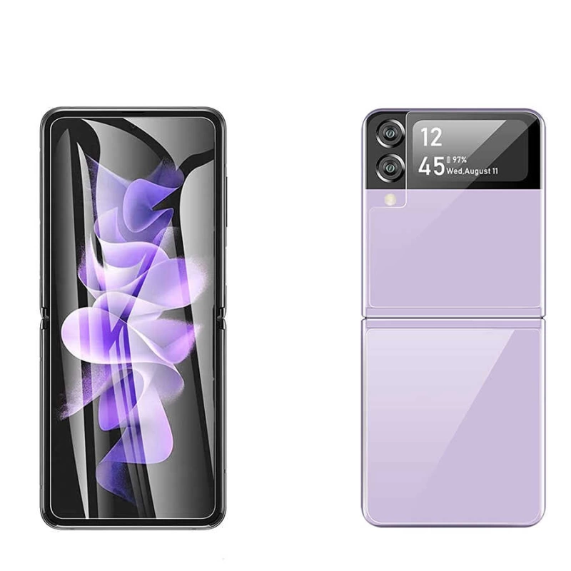 More TR Galaxy Z Flip 4 Zore Narr Tpu Ön Arka Body Ekran Koruyucu