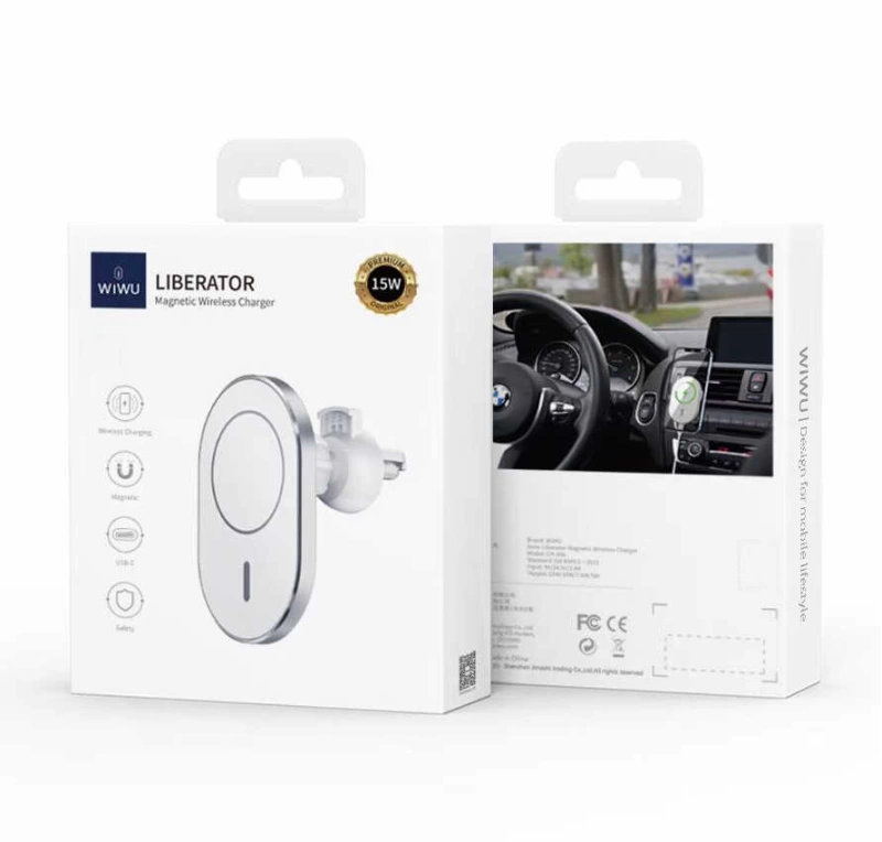 More TR Wiwu CH-306 Magnetic Wireless Charging Car Mount Araç Telefon Tutucu