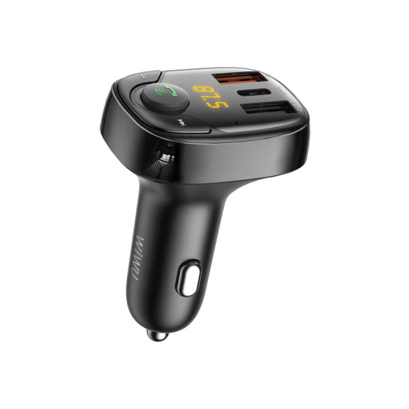 More TR Wiwu PC600 36W Hızlı Şarj Destekli Dijital Göstergeli Bluetooth FM Transmitter