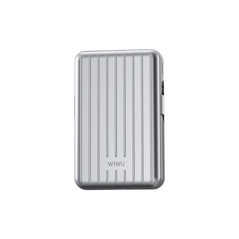 More TR Wiwu PP03 Taşınabilir Wireless Şarj ve PD Hızlı Şarj Özellikli Powerbank 15W 10000mAh