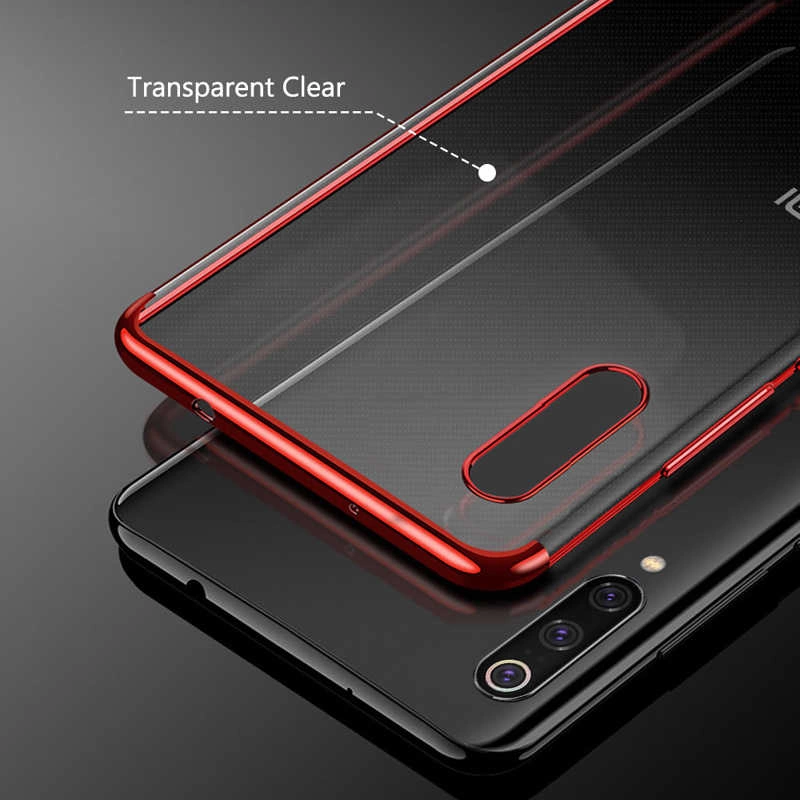 Xiaomi Mi 9 Kılıf Zore Dört Köşeli Lazer Silikon Kapak