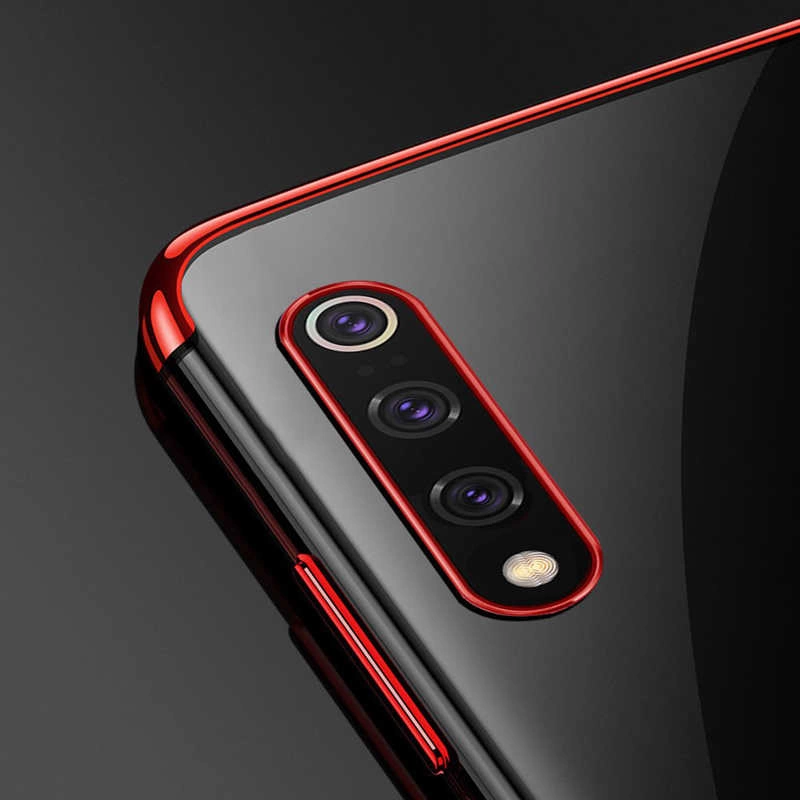 Xiaomi Mi 9 Kılıf Zore Dört Köşeli Lazer Silikon Kapak