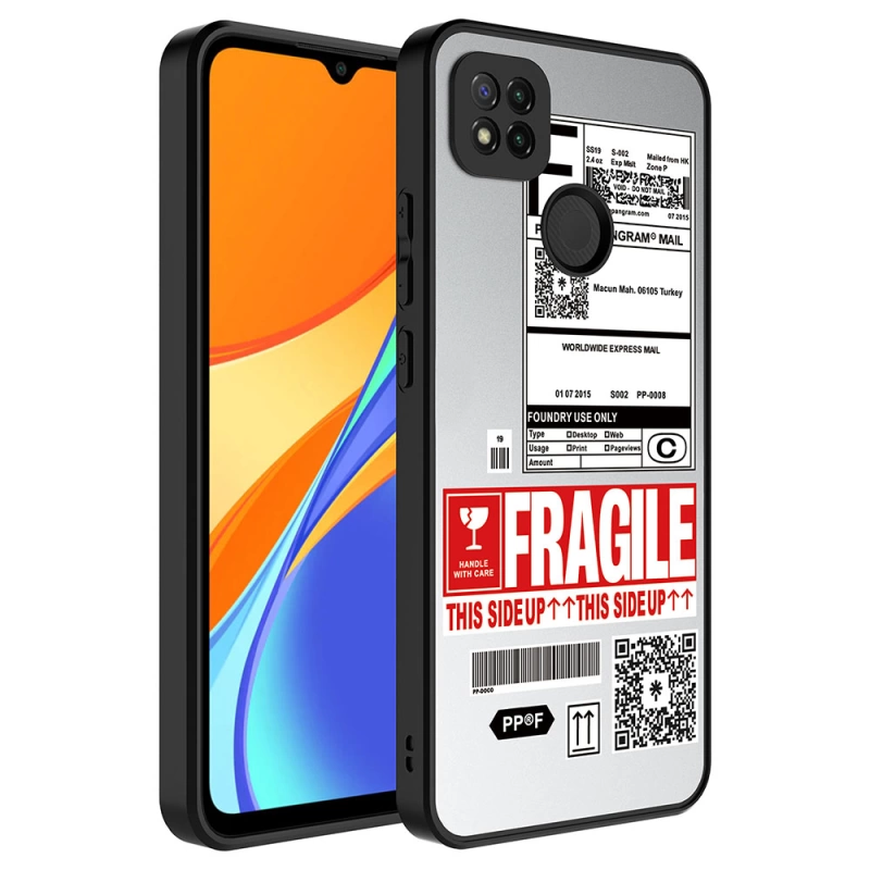 More TR Xiaomi Redmi 9C Kılıf Aynalı Desenli Kamera Korumalı Parlak Zore Mirror Kapak